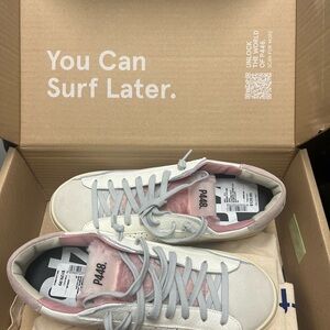 P448 White and Pink NEW Women’s Sneakers